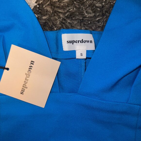 Superdown Blue Mini Dress - Picture 3 of 4